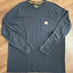 ⑤ Carhartt 長袖ポケットTシャツ ダークグレー XLのサムネイル