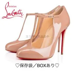 ②【未使用】Louboutin ルブタン Tストラップ パンプス レッドソール
