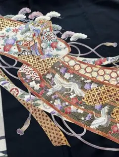 D44hey様専用☆USED美品☆ 結婚式 駒刺繍 金彩 豪華黒留袖7点セット