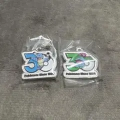 ポケモン30周年 メタルチャームマスコット2個セット