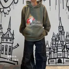 パリ限定 Disney 七人の小人 フリースパーカー 怒りん坊 L〜XL