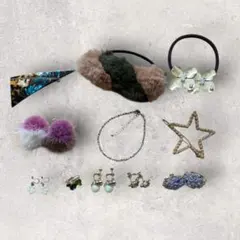ヘアアクセサリー　イヤリング　まとめ売り　セット