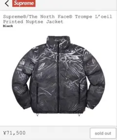 美品　シュプリーム　ノースフェイス　 ヌプシジャケット　サイズ s