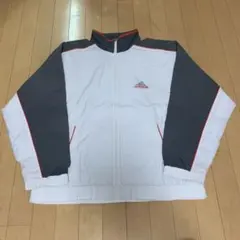 adidas 90S ナイロンジャケット トラックジャケット バックロゴ 刺繍