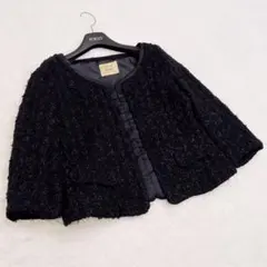 Spick&Span NOBLE ノーブル　ツイードジャケット　黒のサムネイル