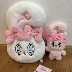 エスターバニー フェイスクッション&ハートバルーンぬいぐるみ