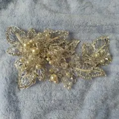 パールとクリスタルビーズのヘッドドレス