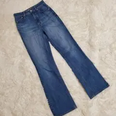 美品 yanuk 23 セミフレアストレッチデニムパンツ 57111320 - メルカリ
