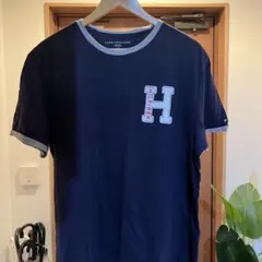 TOMMY HILFIGER ネイビー Tシャツ L