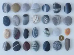 【天然石】石ころ・綺麗な模様・不思議なグラデーション★28個★11/23-1