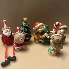 クリスマス ミニチュア フィギュア 5点セット