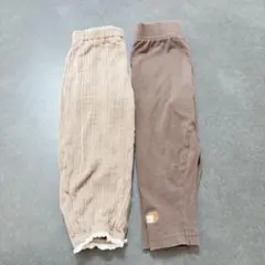 レギンス 2点セット まとめ売り 淡色 80~90cm男の子服女の子服