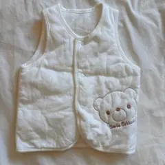 赤ちゃんの城　くまのベスト　60-80cm 綿100%