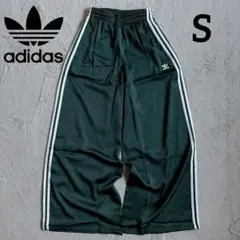 新品 アディダスオリジナルス サテン ワイドレッグ トラックパンツ S