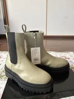 AZUL by moussy サイドゴアブーツオリーブ新品未使Mライブフェス23