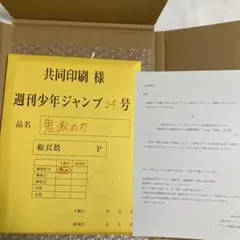 鬼滅の刃 最終話まるごと複製原稿セットmini 修正後　応募者全員サービス