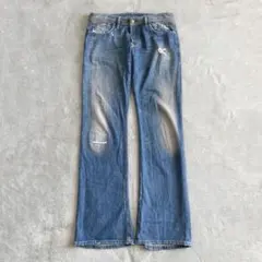 archive DIESEL damage flared denim Y2K