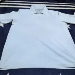 UNIQLO ホワイト ドット柄 ポロシャツ L