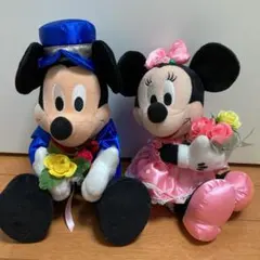 ミッキー &ミニー　電報ぬいぐるみ