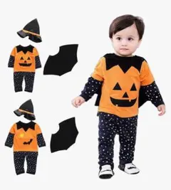 【110サイズ】子供用 ハロウィン 衣装 かぼちゃ パンプキン 女の子