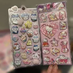 3点セットハローキティ・マイメロディ ちいかわシールセット