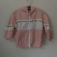 MATERIAL BLUE フード付きジャケット 110 ピンク　シャカシャカ