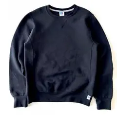 00s RUSSEL ATHLETIC 無地スウェット ブラック 前V リバース