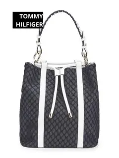 【TOMMY HILFIGER】Collectionデニムメッシュバケットバッグ