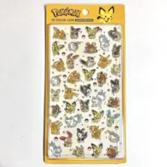 【韓国限定】正規品 ポケモン 3Dクリスタルステッカー シール 1枚のサムネイル