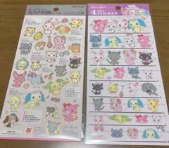 『国内正規品』ジュエルペット大人の図鑑　4サイズステッカー ２点セット サンリオ