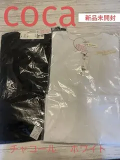 コカ　【お値下げ中】レディース 半袖 Tシャツ チャコール、ホワイト2枚セットのサムネイル