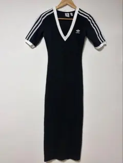 adidas アディダス　スリーストライプス　Vネックワンピースのサムネイル