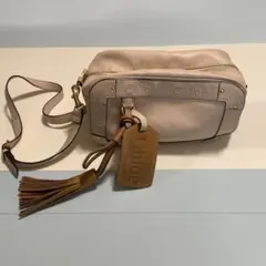 Chloe ショルダーバッグ ベージュ タッセル付き