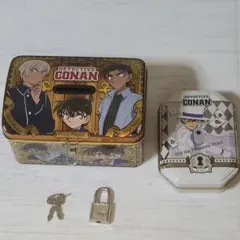名探偵コナン 鍵付き 貯金箱 怪盗キッドミニ缶セット