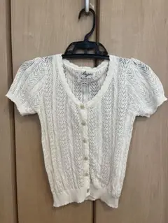 【新品】カーディガン　半袖　レース　Mサイズ INGNI