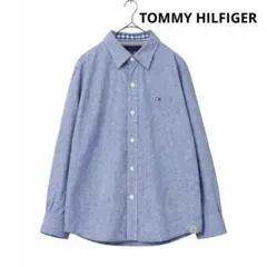 TOMMY HILFIGER ギンガムチェックシャツ M ブルー