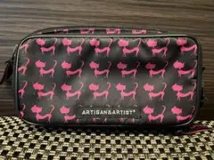 ARTISAN＆ARTIST 猫柄 ポーチ 日本製 スリム 恋するジュリエッタ