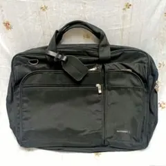 【美品】GLITTERATI ビジネスバッグ ブラック 多機能 収納多数