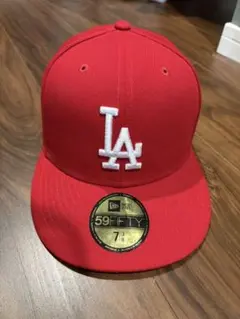 NEW ERA LA 7 8/3 59fifty 58.7cm 赤