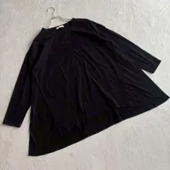 【ショコラフィネローブ】（F）Aライン オーバーサイズTシャツ ゆったりめ 無地