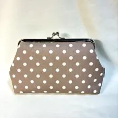 SANA様専用　がま口財布　がま口ポーチ　メイクポーチ　ハンドメイド　ドット