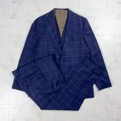 スーツカンパニー 3ピース セットアップスーツ 紺 サイズAB6*GD369