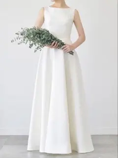バックデザインドレス 白 フォトウエディング kaene 美品 - メルカリ
