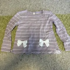 après les cours長袖カットソー 120薄紫 アプレレクール　子供服