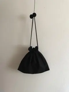 kina ponponbag 巾着型 ハンドバッグ ブラック 2026年最新】ponpon bag kinaの人気アイテム - メルカリ