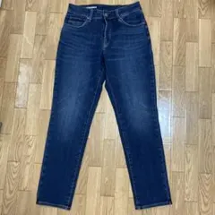【無印良品】スリムストレート デニムパンツ　サイズ24のサムネイル