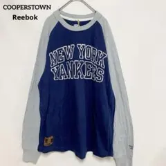 クーパーズタウン　リーボック　MLB ニューヨークヤンキース　ラグランロンT