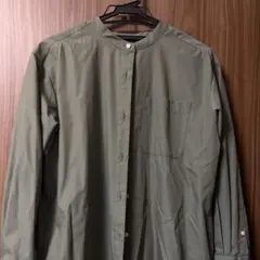 シャツワンピース カーキ 緑 ブラウス アンタイトル