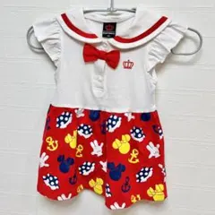 baby doll Disney コラボ マリンセーラー風 ワンピース 船長さん