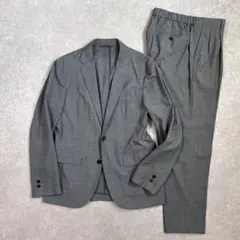 グリーンレーベルリラクシング SOLOTEX ストレッチスーツ ウール混 L